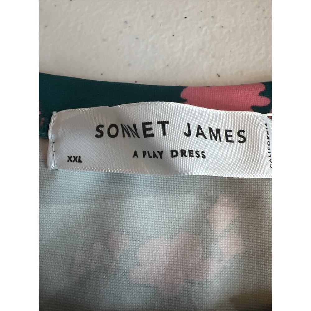 Sonnet James A Play Dress Size XXL Womens Stretch Jersey Short Sleeve NWT - Picture 5 of 8
